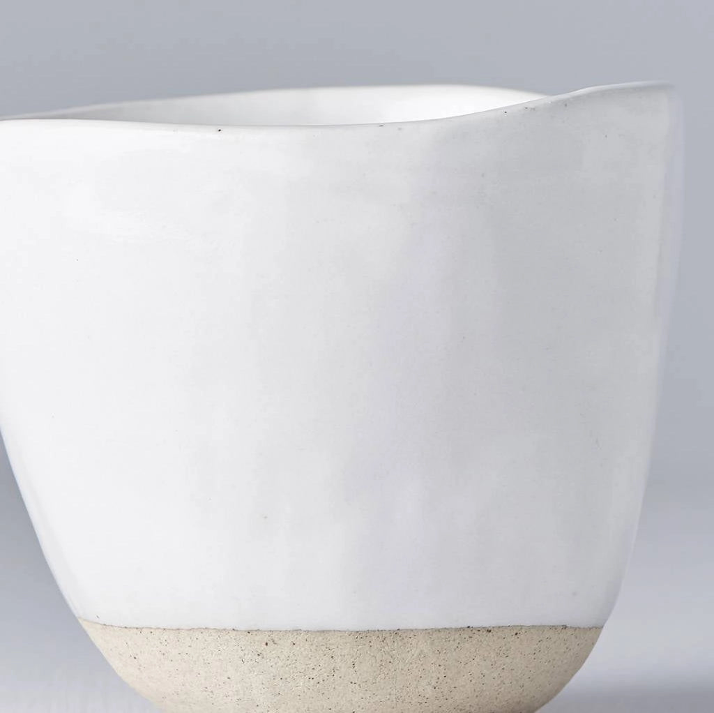 Lopsided Ceramic Mug - White (200ml)