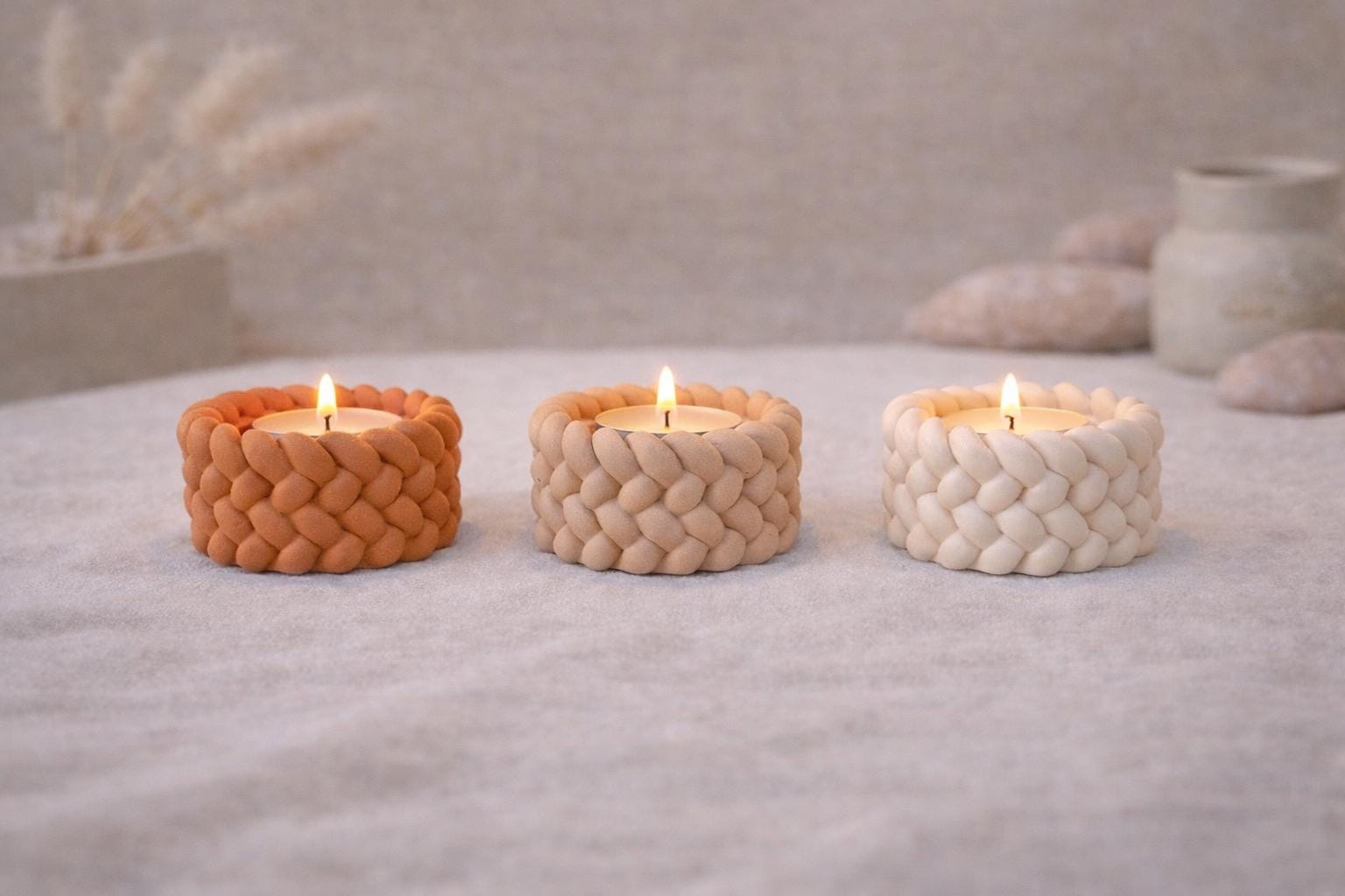 Tea Light Holders by Jesmonite