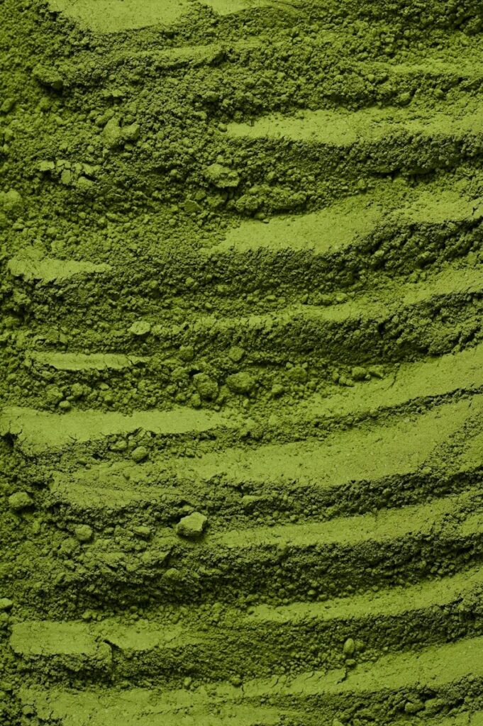a close up of a green colored substance